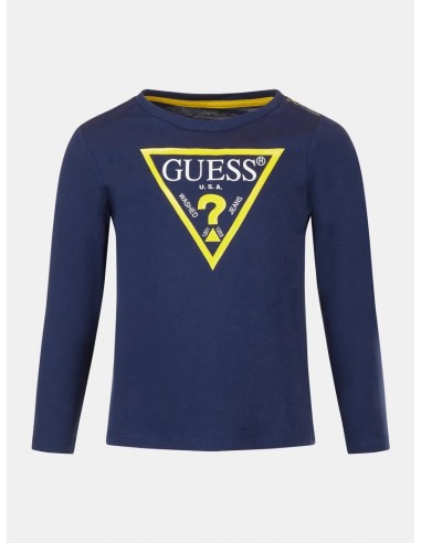 T-shirt Guess con logo triangolo