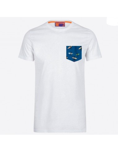 T-shirt Gallo bianco uomo
