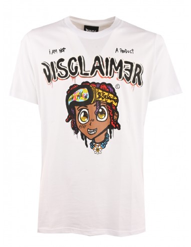 T-shirt Disclaimer BIANCO