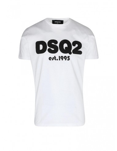 T-shirt Dsquared2  bianco con scritta...