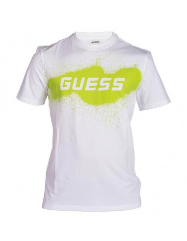T-shirt Guess bianco con stampa...