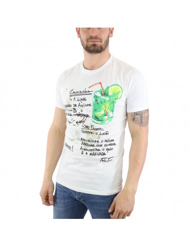 T-shirt Take Two bianco-verde uomo