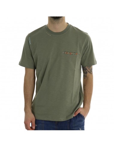 T-shirt Sseinse verde uomo