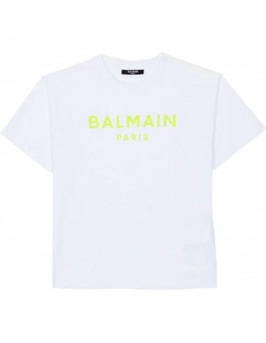 T-shirt bimbo Balmain bianca con...