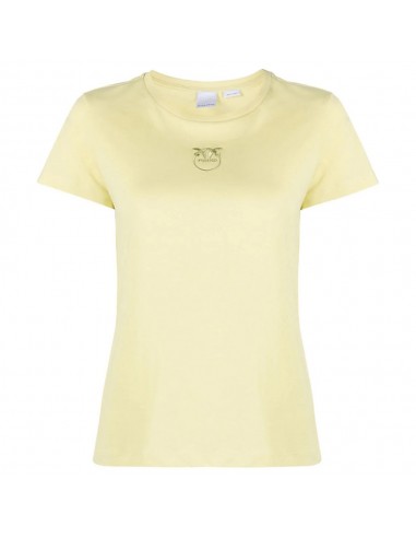 T-shirt donna Pinko gialla con logo...