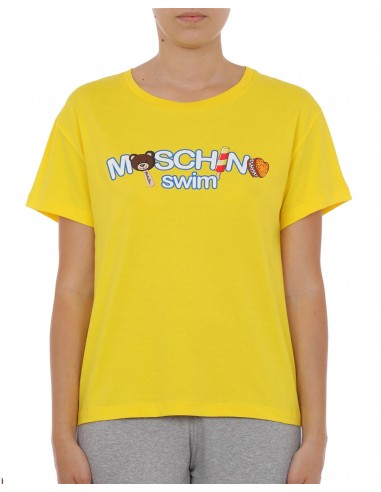 T-shirt donna Moschino gialla con...
