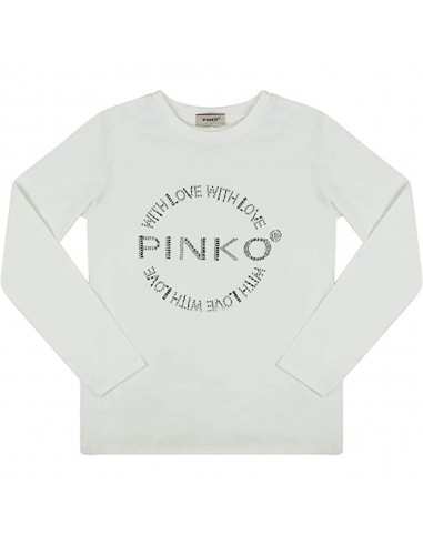 Pinko Up - Strass Lettering Logo T-Shirt